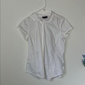 White Short Sleeve Blouse